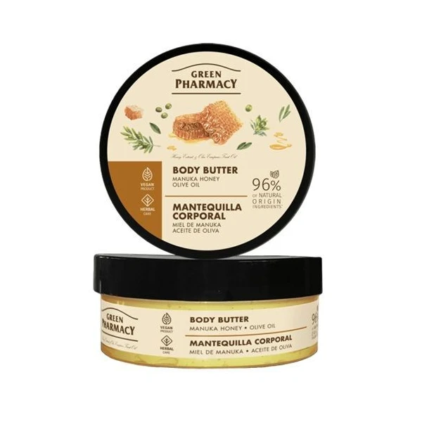 Green Pharmacy, masło do ciała, miód manuka i oliwa z oliwek, 200ml