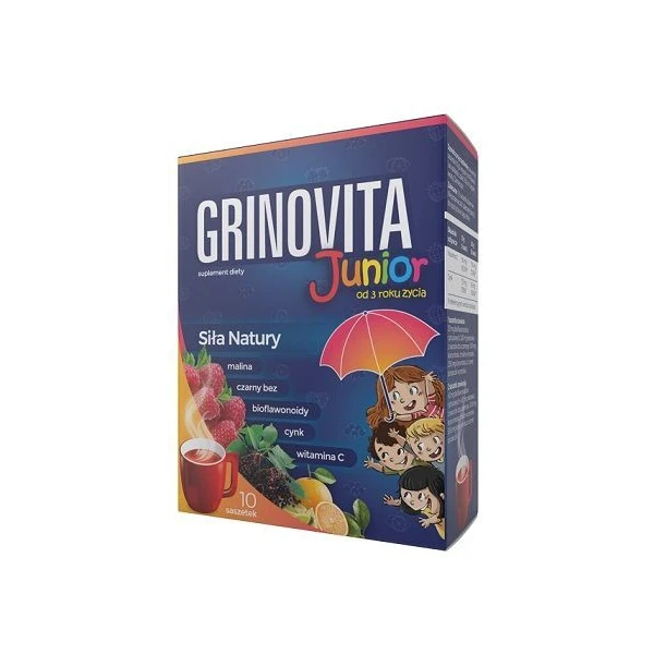 Grinovita Junior, proszek, od 3 roku życia, 10 saszetek