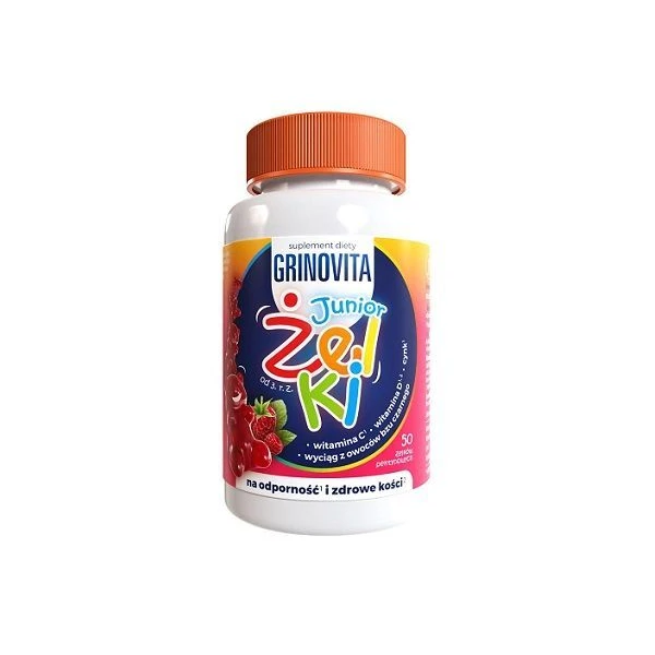 Grinovita Junior, żelki, po 3 roku życia, 50 sztuk