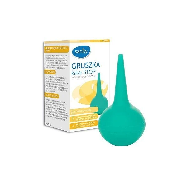 Gruszka do nosa Katar Stop nr 2, dla dzieci w wieku 0-6 miesięcy, 1 sztuka