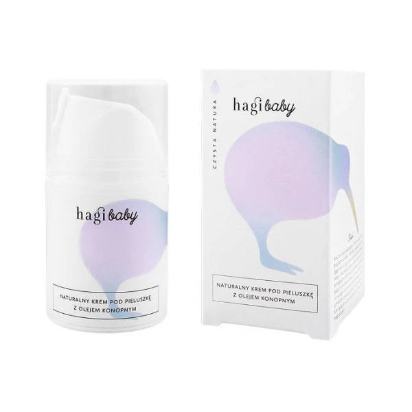 Hagi Baby, naturalny krem pod pieluszkę z olejem konopnym, 50ml