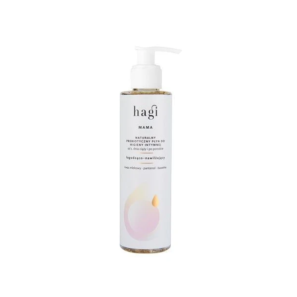 Hagi Mama, naturalny prebiotyczny płyn do higieny intymnej, łagodząco-nawilżający, 200ml