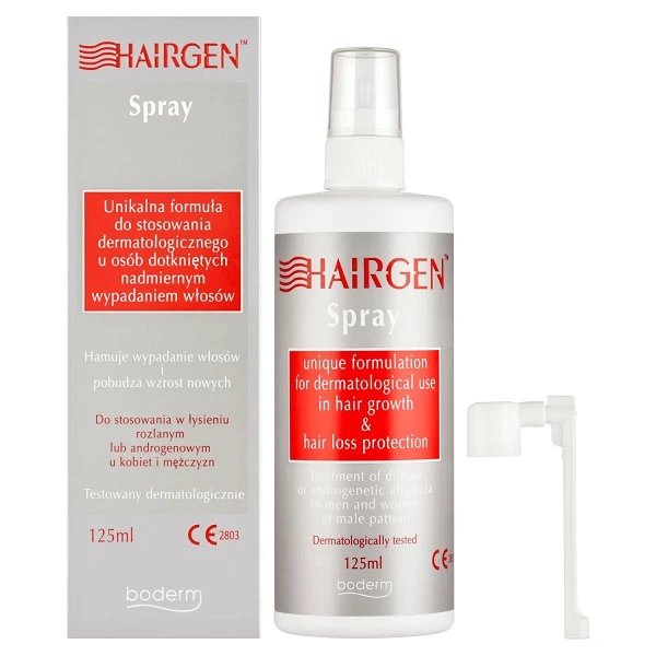 Hairgen, spray do stosowania w łysieniu u kobiet i mężczyzn, 125ml