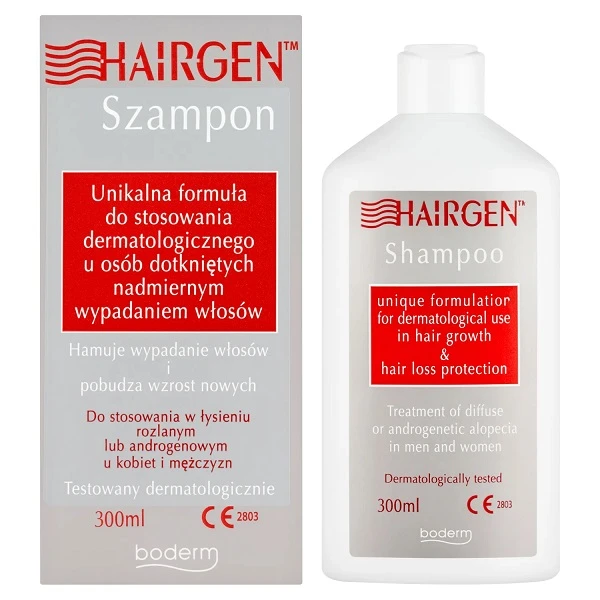 Hairgen, szampon do stosowania w łysieniu u kobiet i mężczyzn, 300ml