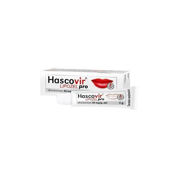 Hascovir Lipożel Pro 50mg/g, żel, 3g