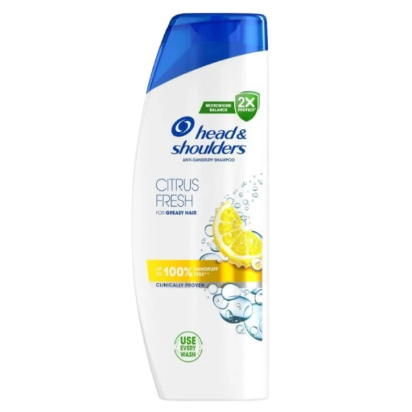 Head & Shoulders Citrus Fresh, szampon przeciwłupieżowy do włosów przetłuszczających się, 400ml