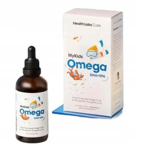 Health Labs Care, MyKids Omega DHA + EPA, smak truskawkowy, 100ml