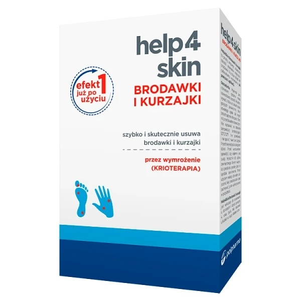 Help4skin Brodawki i Kurzajki, preparat do usuwania brodawek i kurzajek, 50ml