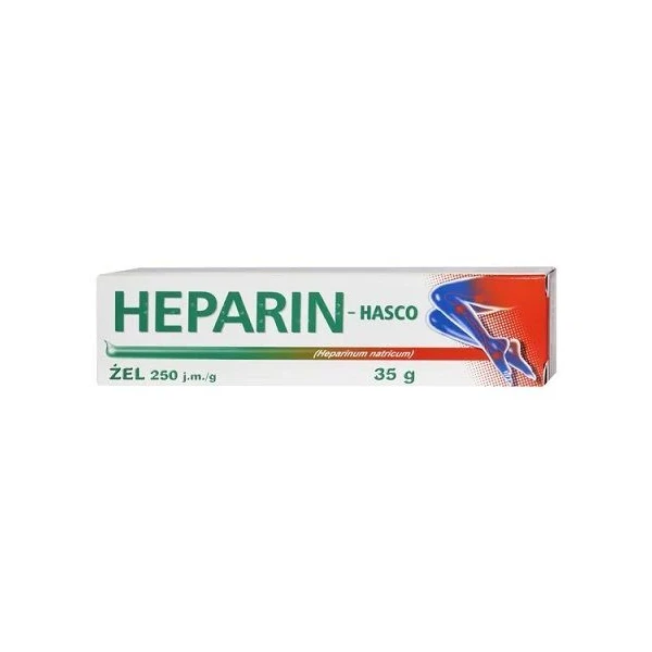 Heparin Hasco 250j.m./g, żel, 35g
