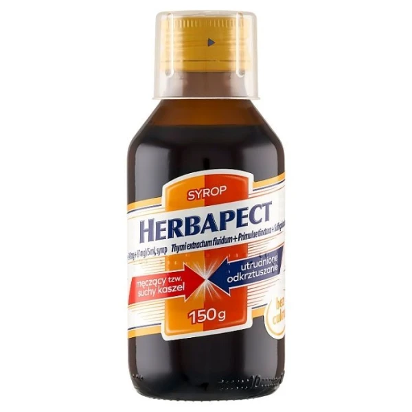 Herbapect (498mg+349mg+87mg)/5ml, syrop bez cukru, 125ml (150g)