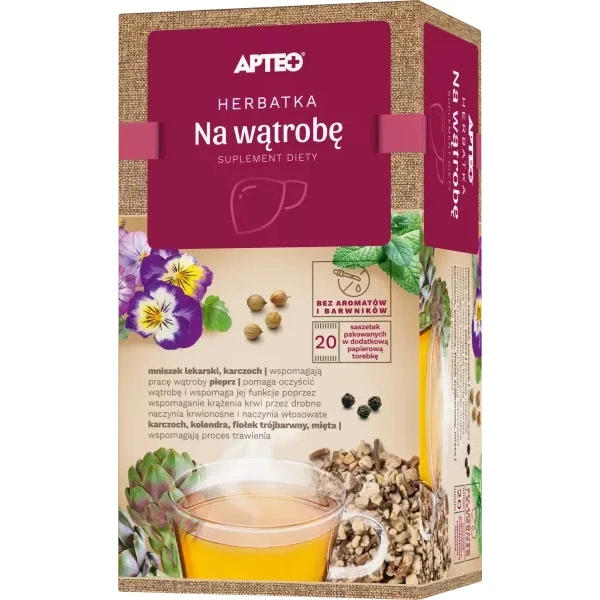 Herbatka na wątrobę. Apteo, 20 saszetek