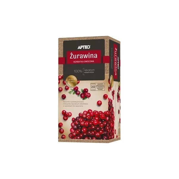 Herbatka owocowa, Żurawina, Apteo, 20 saszetek