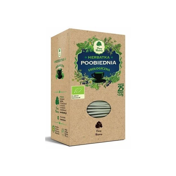 Herbatka poobiednia, ekologiczna, 25 saszetek
