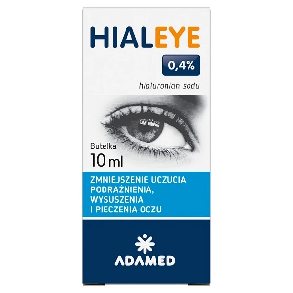 Hialeye 0,4%, zmniejszenie uczucia pieczenia oczu, krople, 10ml