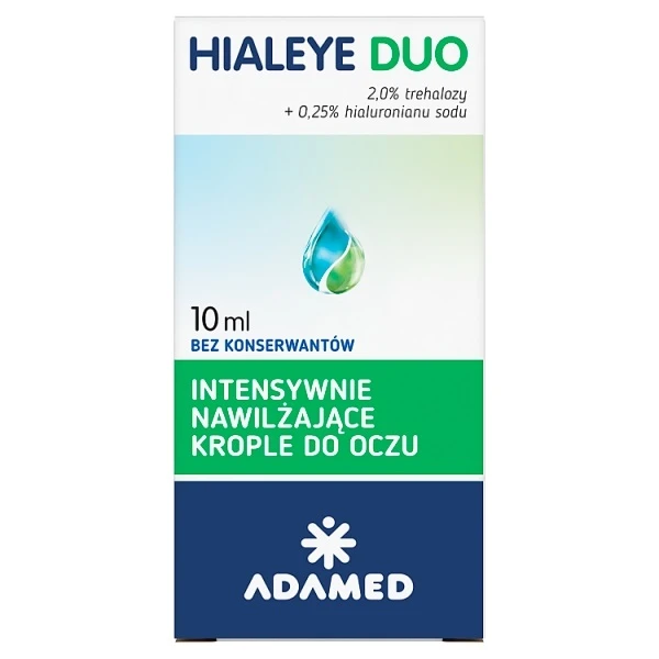 Hialeye Duo, krople do oczu intensywnie nawilżające, 10ml
