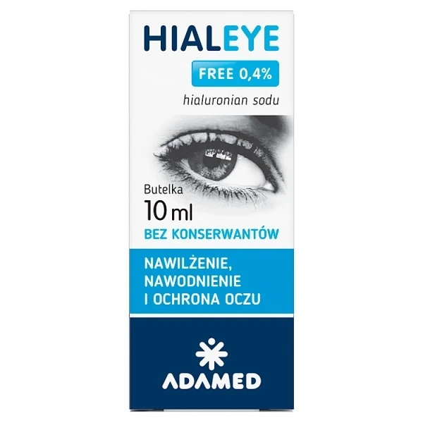 Hialeye Free 0,4%, nawilżenie i ochrona oczu, krople, 10ml