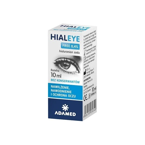 Hialeye Free 0,4%, nawilżenie i ochrona oczu, krople, 10ml