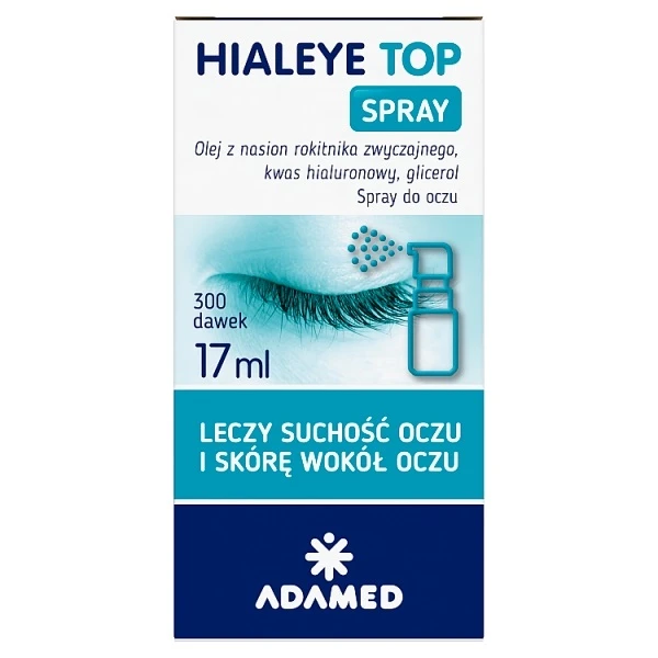 Hialeye Top, spray na suchość oczu i skóry wokół oczu, 17ml