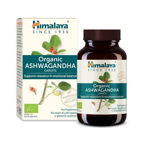 Himalaya Organic Ashwagandha, 60 tabletek