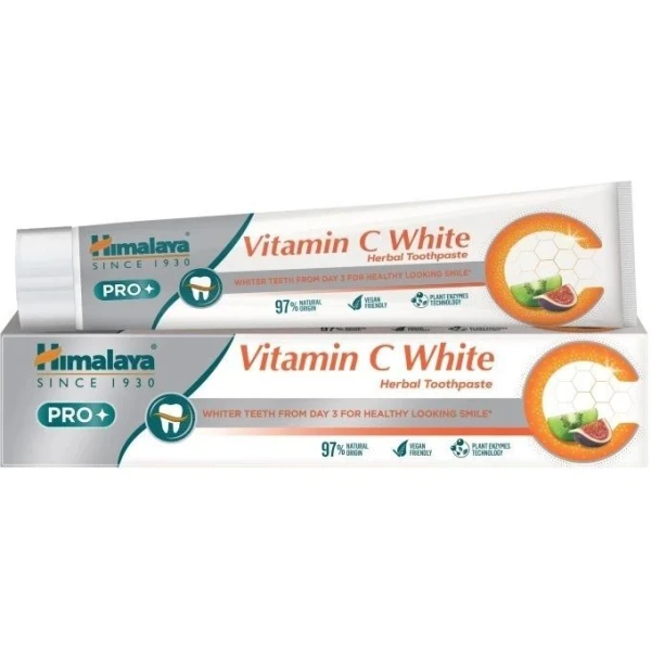 Himalaya Pro, wybielająca pasta do mycia zębów, Vitamin C White, 75ml