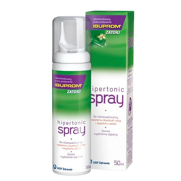 Hipertonic Spray 3%, spray do nosa, dla dorosłych i dzieci powyżej 3 roku życia, 50ml