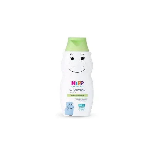 Hipp Babysanft Sensitive, pielęgnacyjny płyn do kąpieli, hipopotam, od urodzenia, 300ml