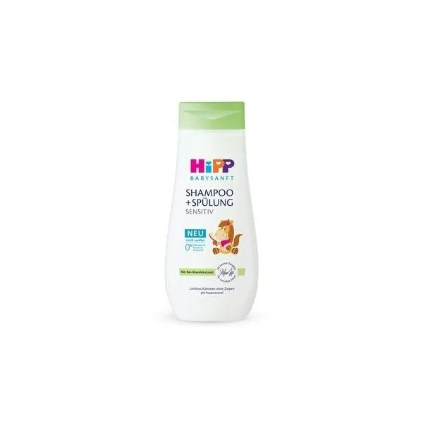Hipp Babysanft Sensitive, szampon z odżywką, od urodzenia, 200ml