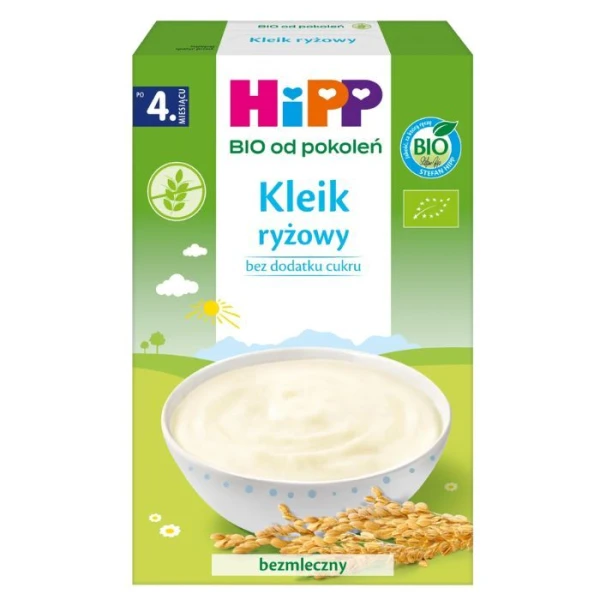 Hipp, kleik ryżowy, bezmleczny, po 4 miesiącu, 200g