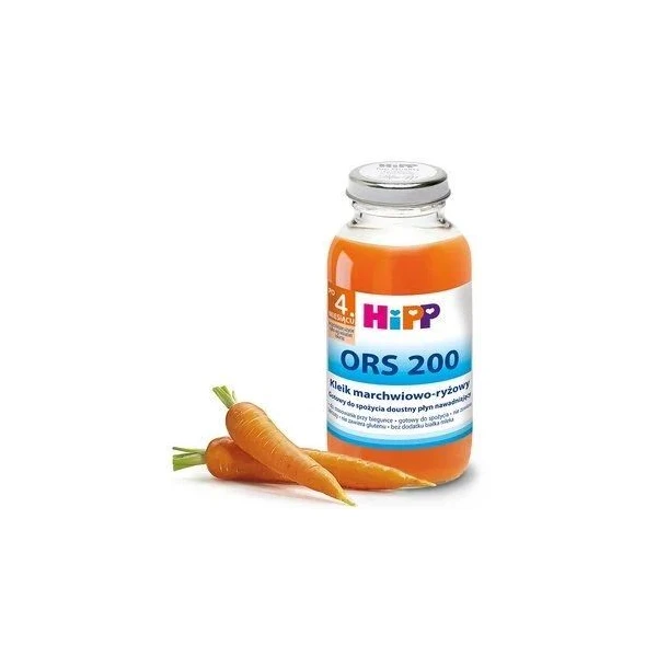 Hipp ORS 200, kleik marchwiowo-ryżowy, doustny płyn nawadniający, po 4 miesiącu, 200ml