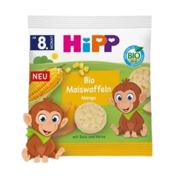 Hipp, wafelki kukurydziane, mango, po 8 miesiącu, 23g