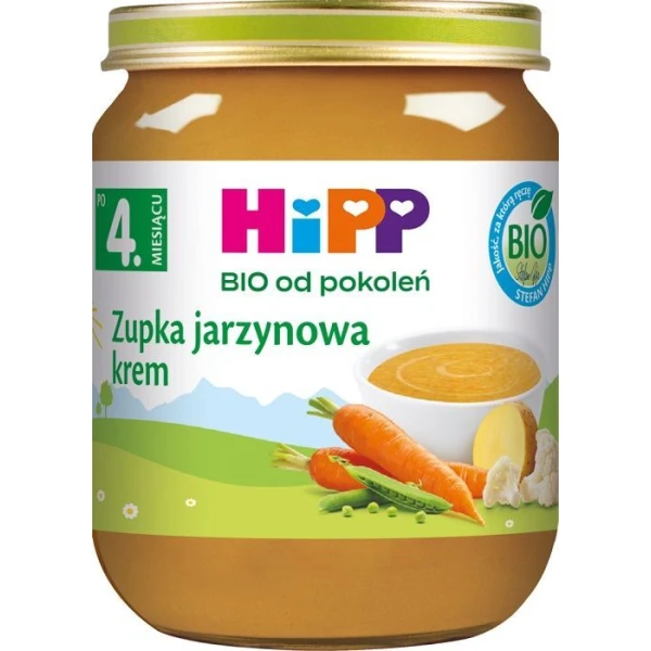 Hipp, zupka-krem jarzynowa, Bio, po 4 miesiącu, 125g
