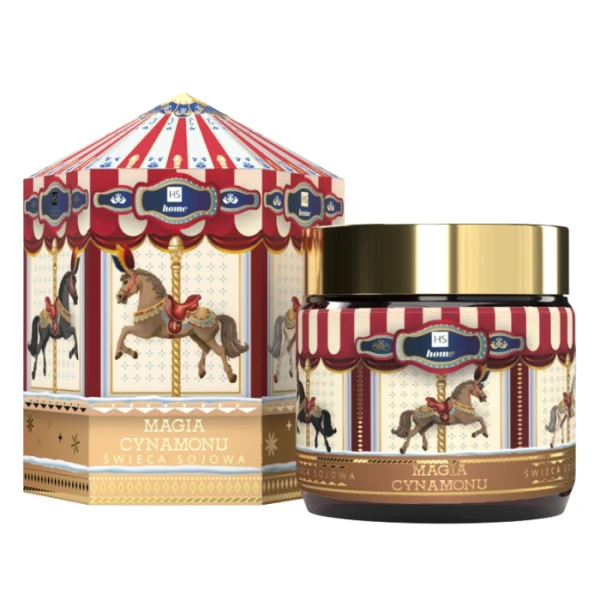 Hiskin, świeca sojowa, magia cynamonu, 100ml