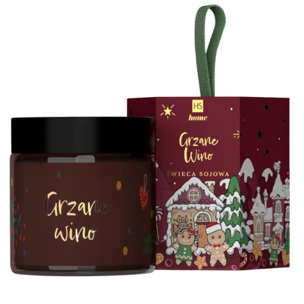 Hiskin, świeca sojowa, Grzane wino, 100ml
