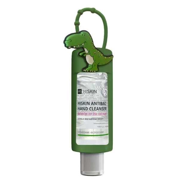 Hiskin, żel antybakteryjny do rąk, mango, dinozaur, 75ml