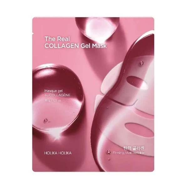 Holika Holika Collagen Gel Mask, hydrożelowa maska ujędrniająca z kolagenem i peptydami, 1 sztuka