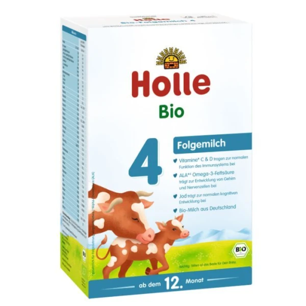 Holle, formuła na bazie mleka krowiego 4, Bio, po 1 roku życia, 600g