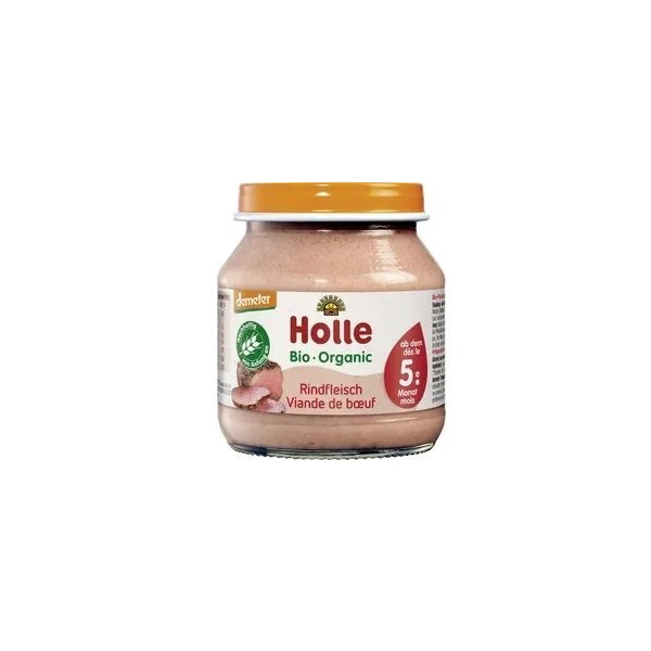 Holle, mięso wołowe, Bio, po 5 miesiącu, 125g