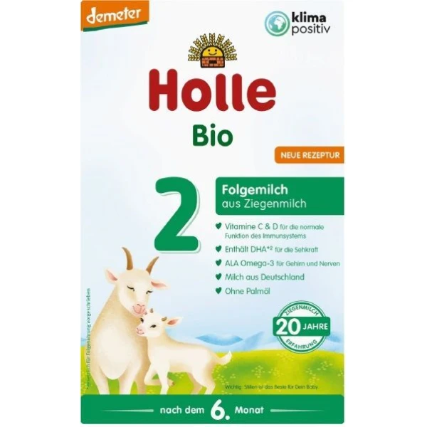 Holle, mleko następne kozie 2, Bio, po 6 miesiącu, 400g