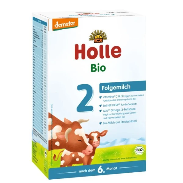 Holle, mleko następne krowie 2, Bio, po 6 miesiącu, 600g