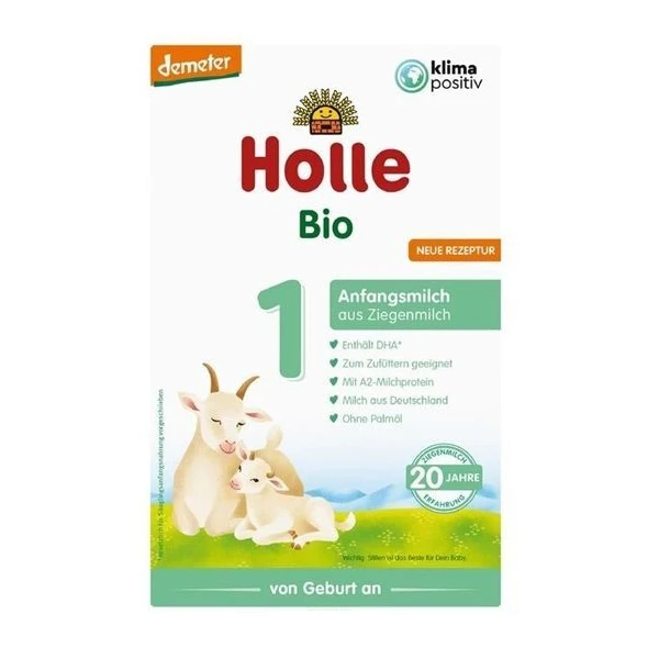 Holle, mleko początkowe kozie 1, Bio, od urodzenia, 400g