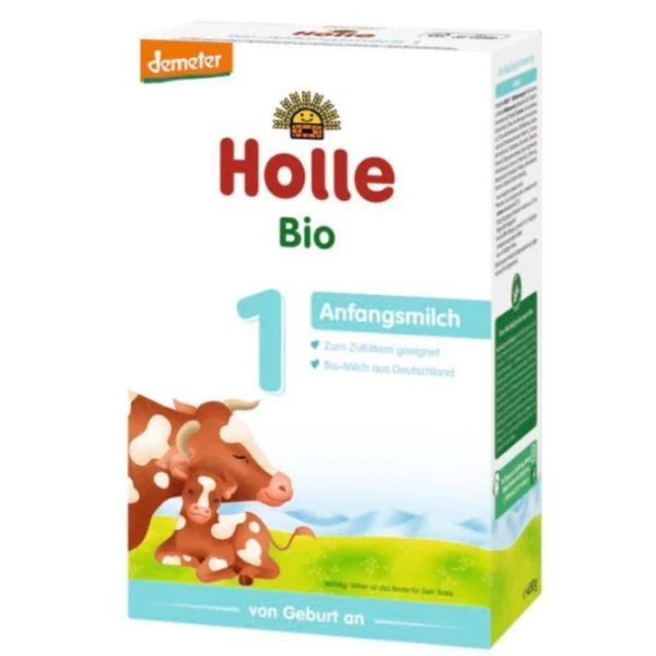 Holle, mleko początkowe krowie 1, Bio, od urodzenia, 400g