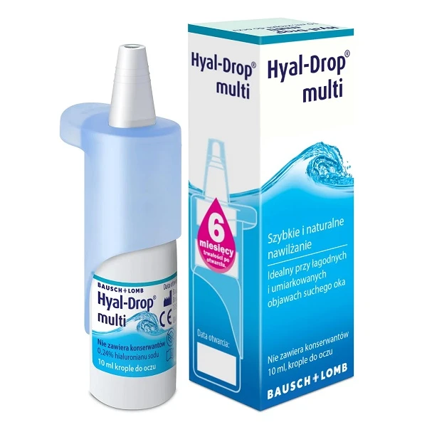Hyal-Drop Multi, krople nawilżające do oczu, 10ml
