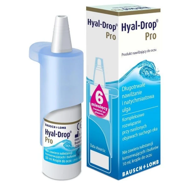 Hyal-Drop Pro, krople nawilżające do oczu, 10ml