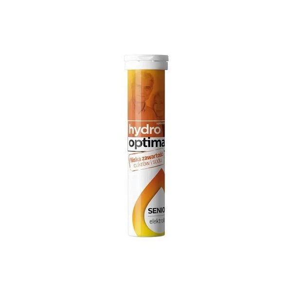 HydroOptima Senior, elektrolity, 20 tabletek musujących