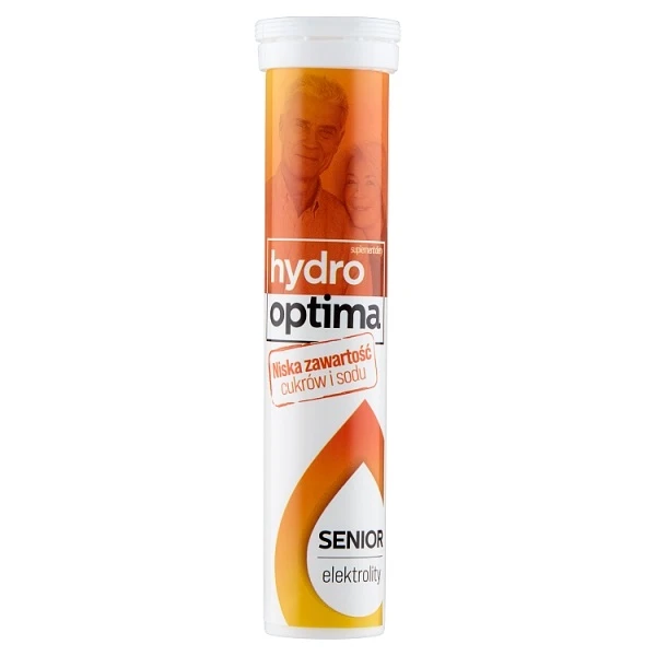 HydroOptima Senior, elektrolity, 20 tabletek musujących