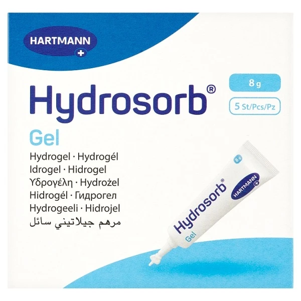 Hydrosorb Gel, opatrunek hydrożelowy, jałowy, 5 aplikatorów po 8g