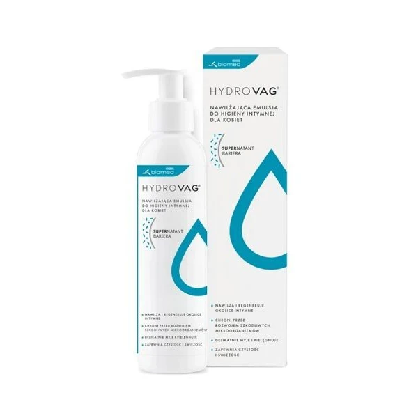 HydroVag, nawilżająca emulsja do higieny intymnej dla kobiet, 300ml