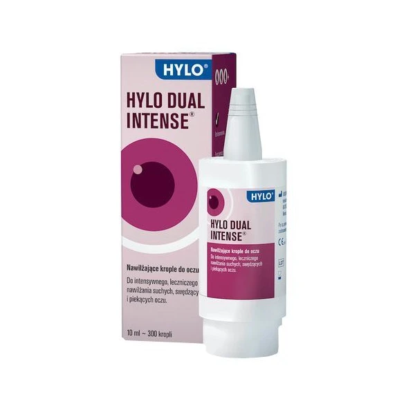 Hylo Dual Intense, krople do oczu nawilżające, z ektoiną, 10ml