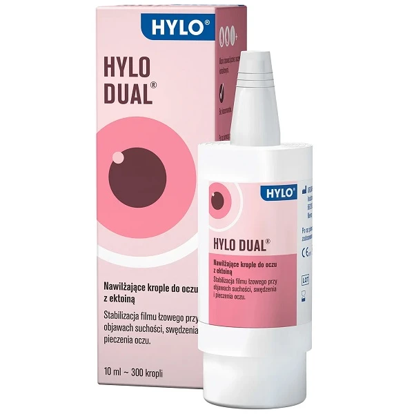 Hylo Dual, krople nawilżające do oczu z ektoiną, 10ml