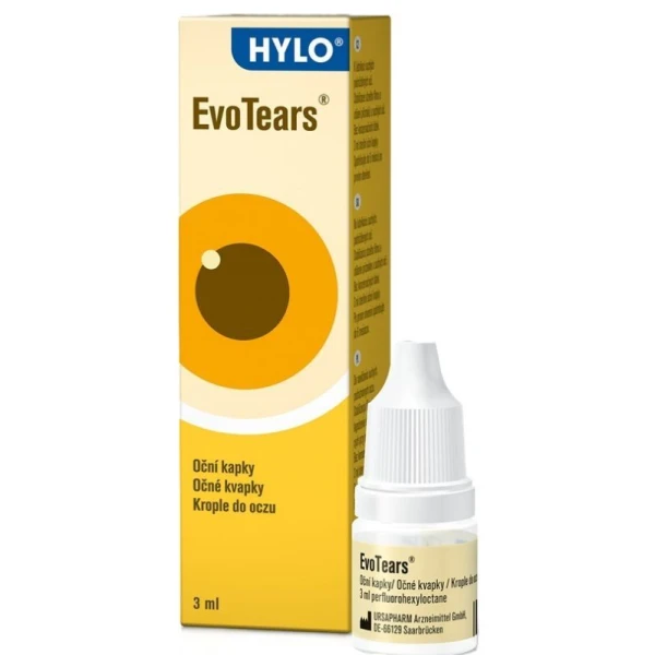 Hylo EvoTears, nawilżające krople do oczu, 3ml